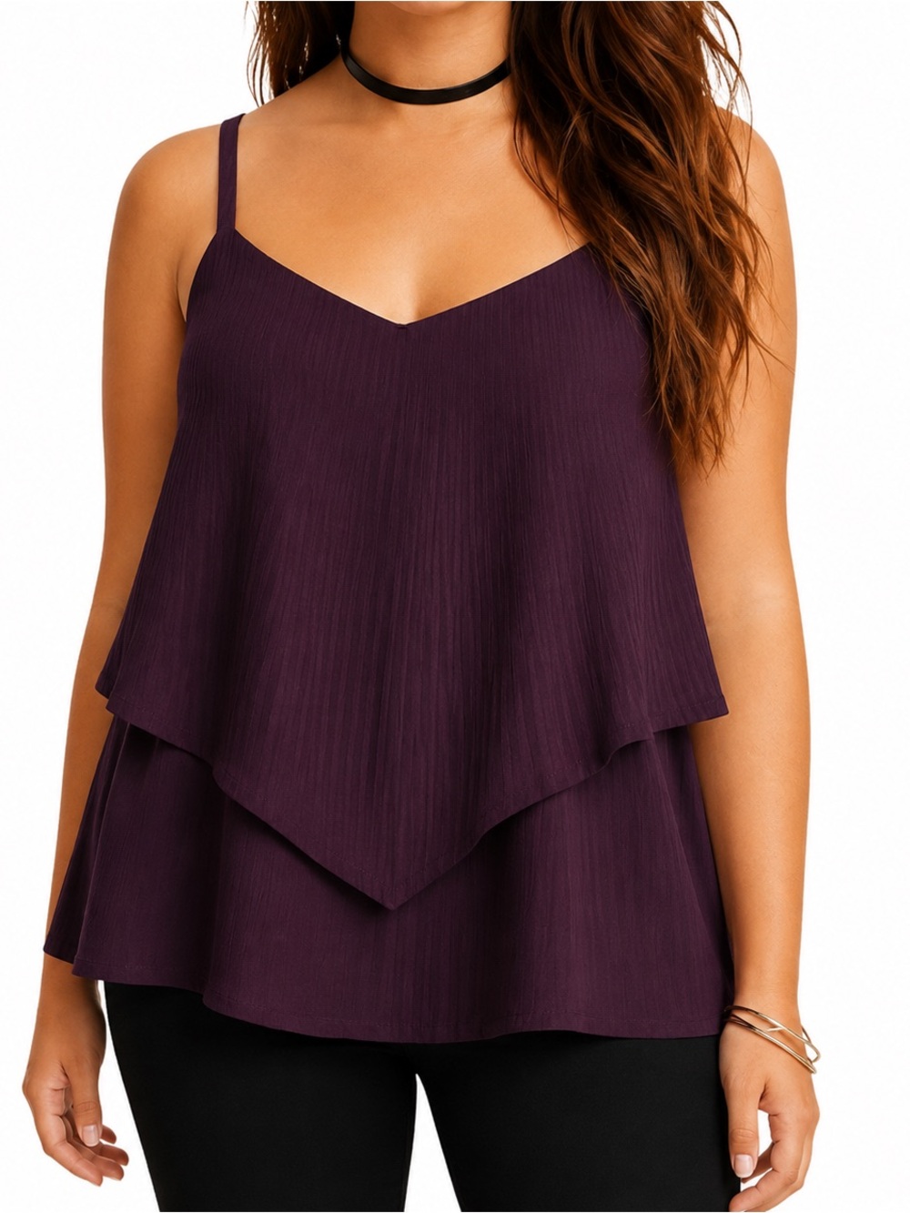 Torrid Sophie Chiffon Double Layer Cami